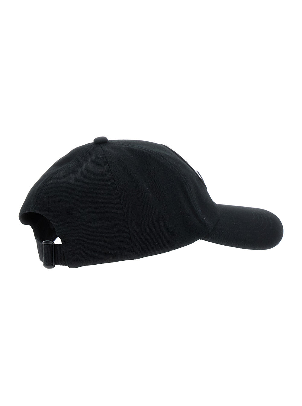 Moncler Women Black Baseball Cap With Logo Embroidery On The Front In Cotton Woman MONCLER