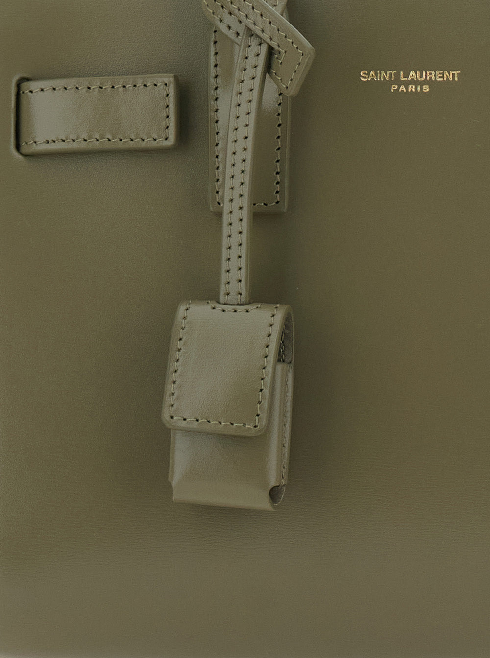 Saint Laurent Women 'Sac Du Jour' Green Nano Handbag With Logo Lettering On The Front In Leather Woman SAINT LAURENT