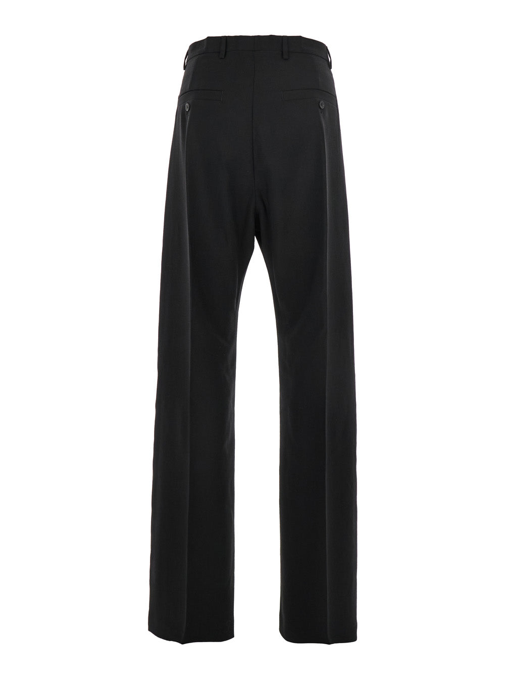 Rick Owens Men 'Geth' Black Tailored Trousers With Belt Loops In Wool Man RICK OWENS