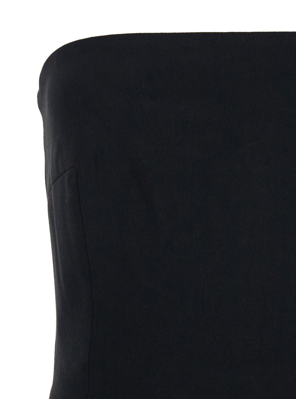 Solace London Women 'Anderson' Black Long Dress With Bare Shoulder And Back Slit In Twill Woman SOLACE LONDON