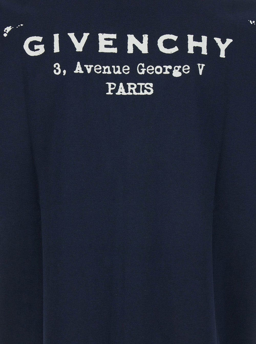 Givenchy Men Blue T-Shirt With Logo On The Front In Cotton Man GIVENCHY