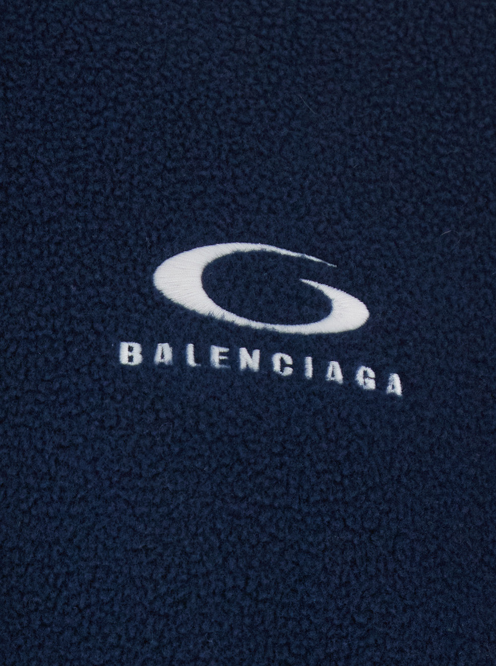 Balenciaga Men Blue Sweatshirt With Logo Detail On Front And Rear And Striped Detail On The Sleeve In Tech Fabric Man BALENCIAGA