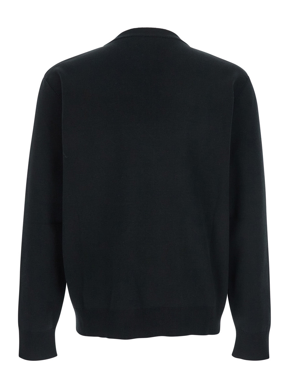 Gucci Men Black Sweater With Logo Lettering On The Front In Wool Man GUCCI