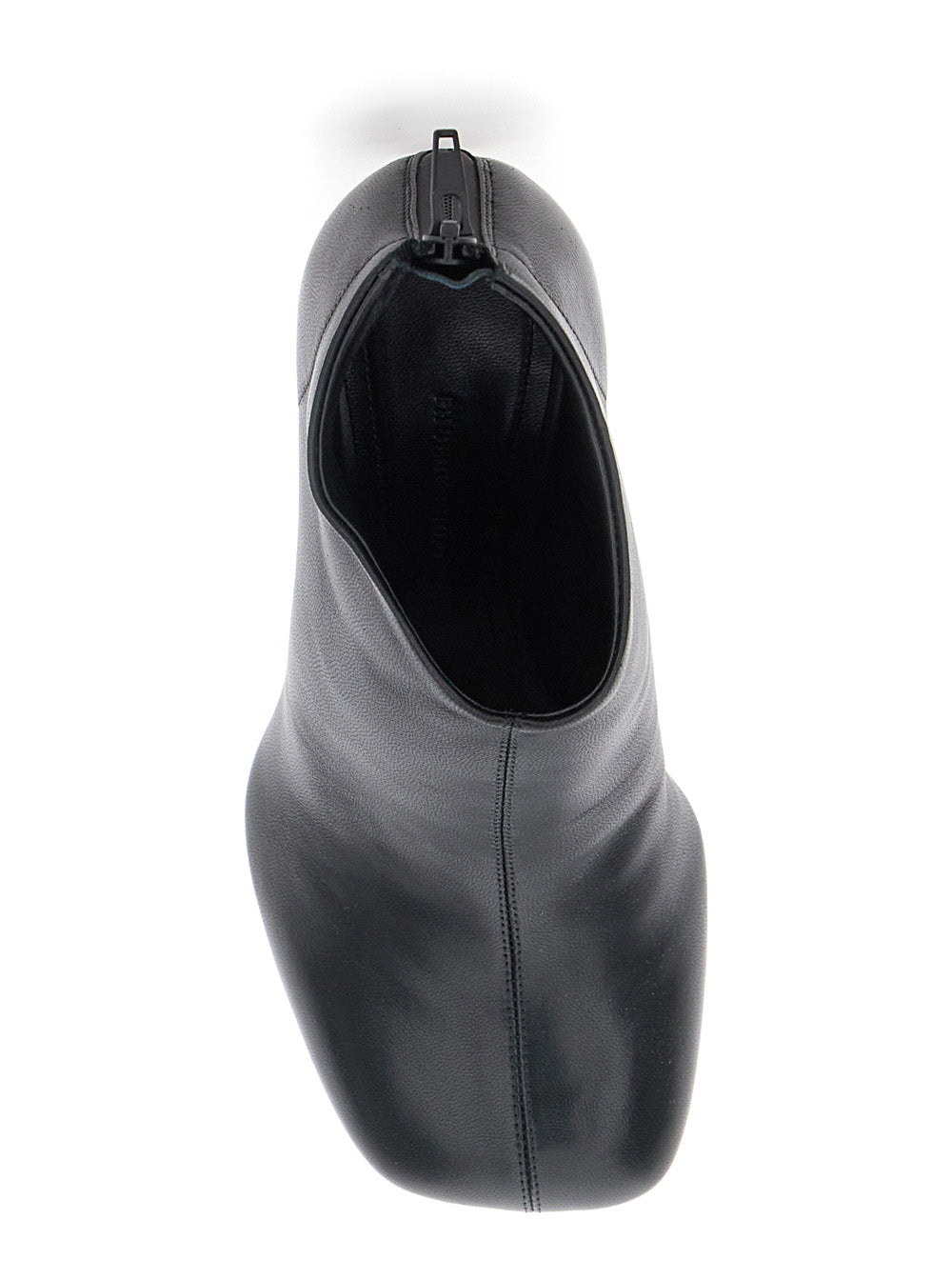 Phoebe Philo Women Black Ankle Boots With Square Toe And Thin Heel In Leather Woman PHOEBE PHILO