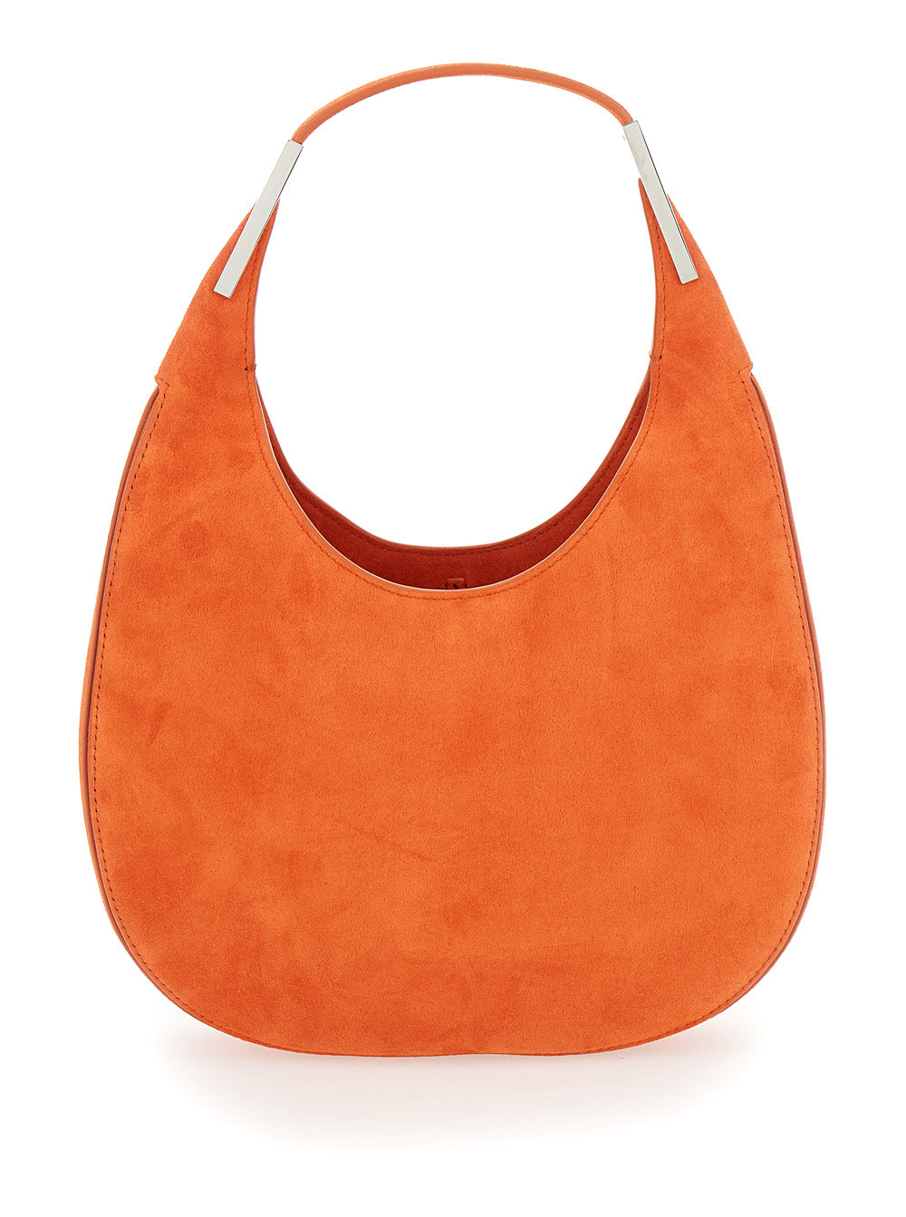 Savette Women 'Florence Small' Orange Shoulder Bag With Open Top In Suede Woman SAVETTE