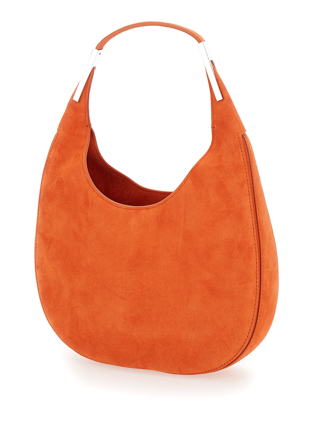 Savette Women 'Florence Small' Orange Shoulder Bag With Open Top In Suede Woman SAVETTE