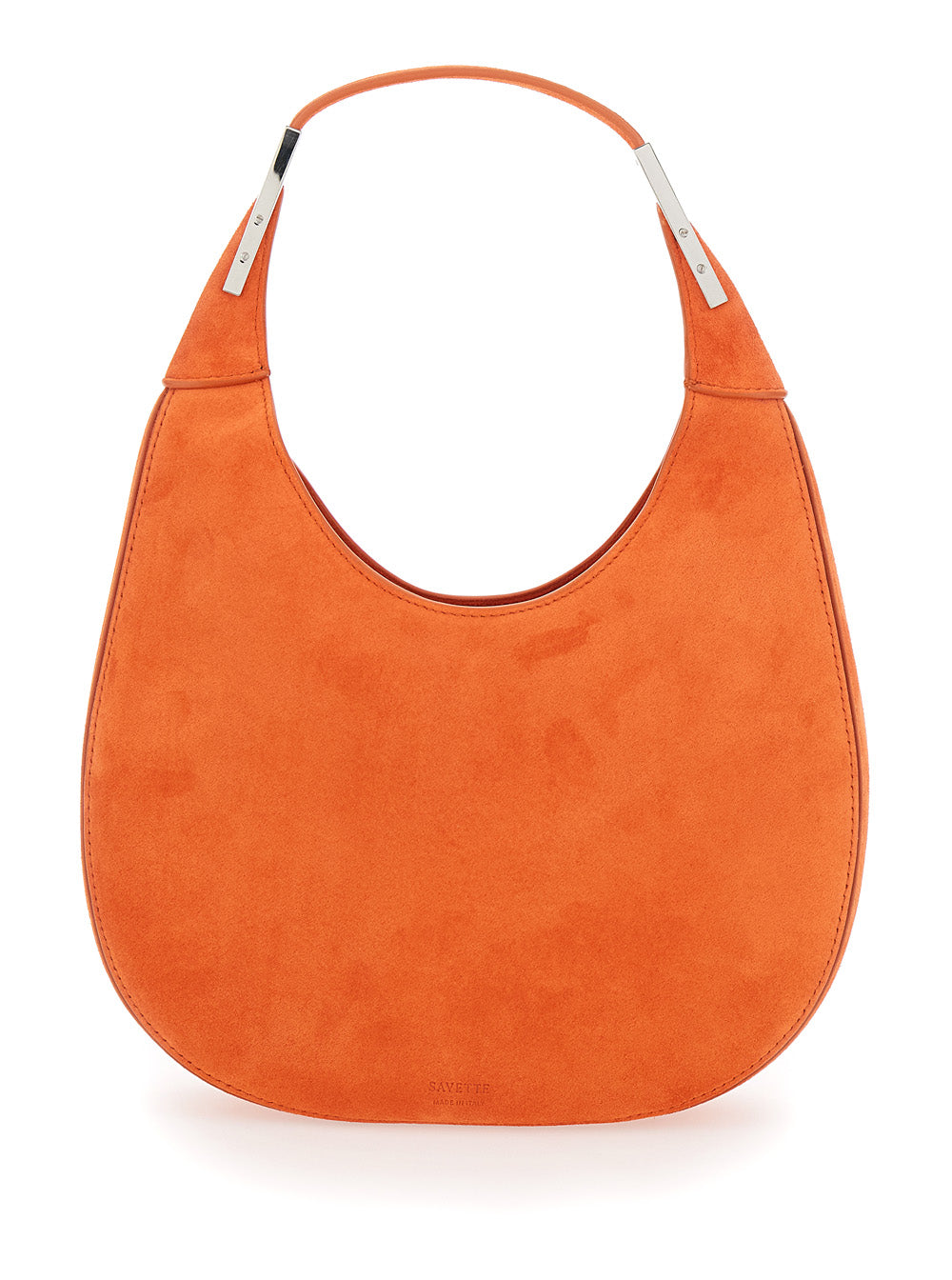 Savette Women 'Florence Small' Orange Shoulder Bag With Open Top In Suede Woman SAVETTE