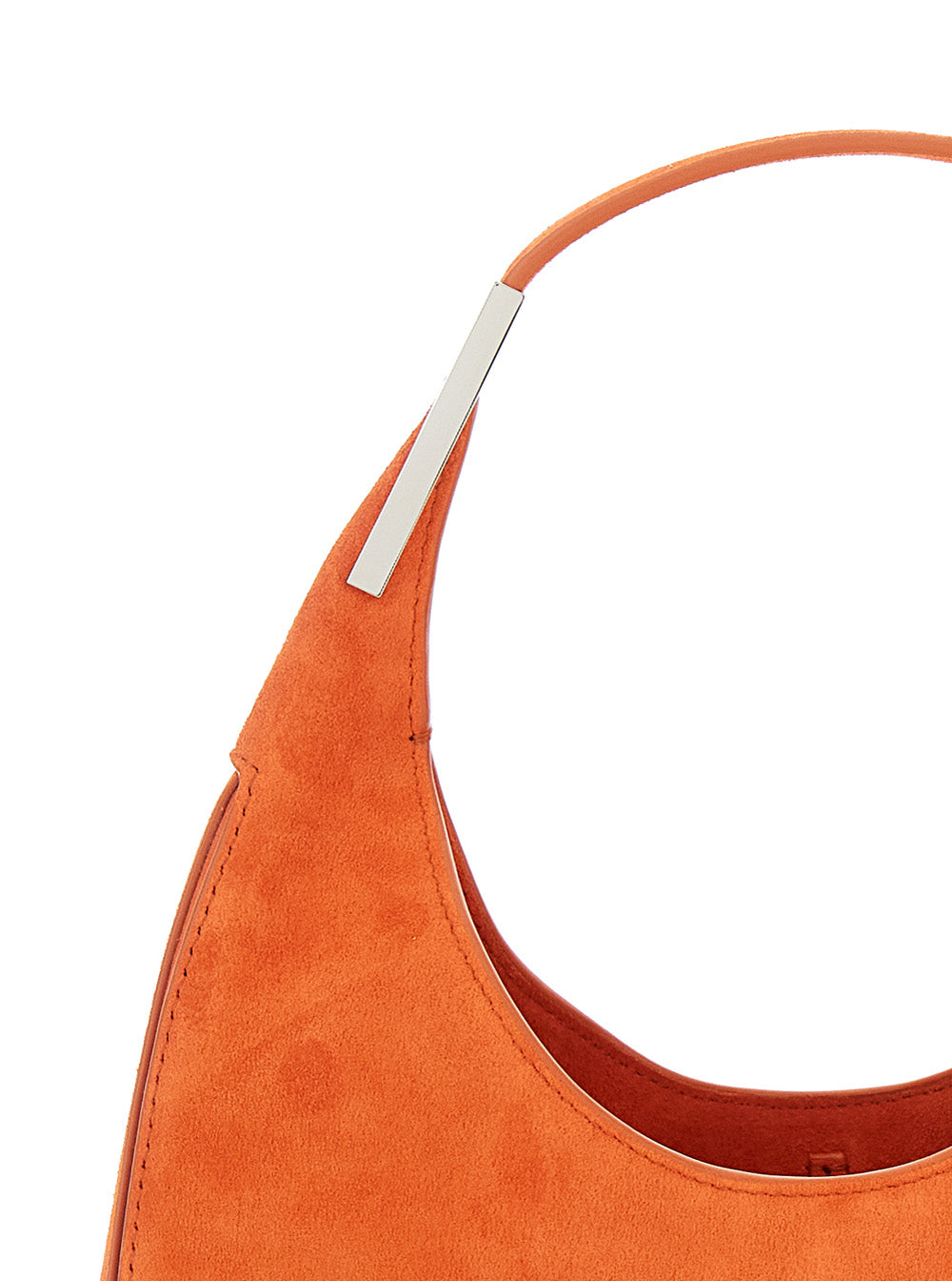 Savette Women 'Florence Small' Orange Shoulder Bag With Open Top In Suede Woman SAVETTE