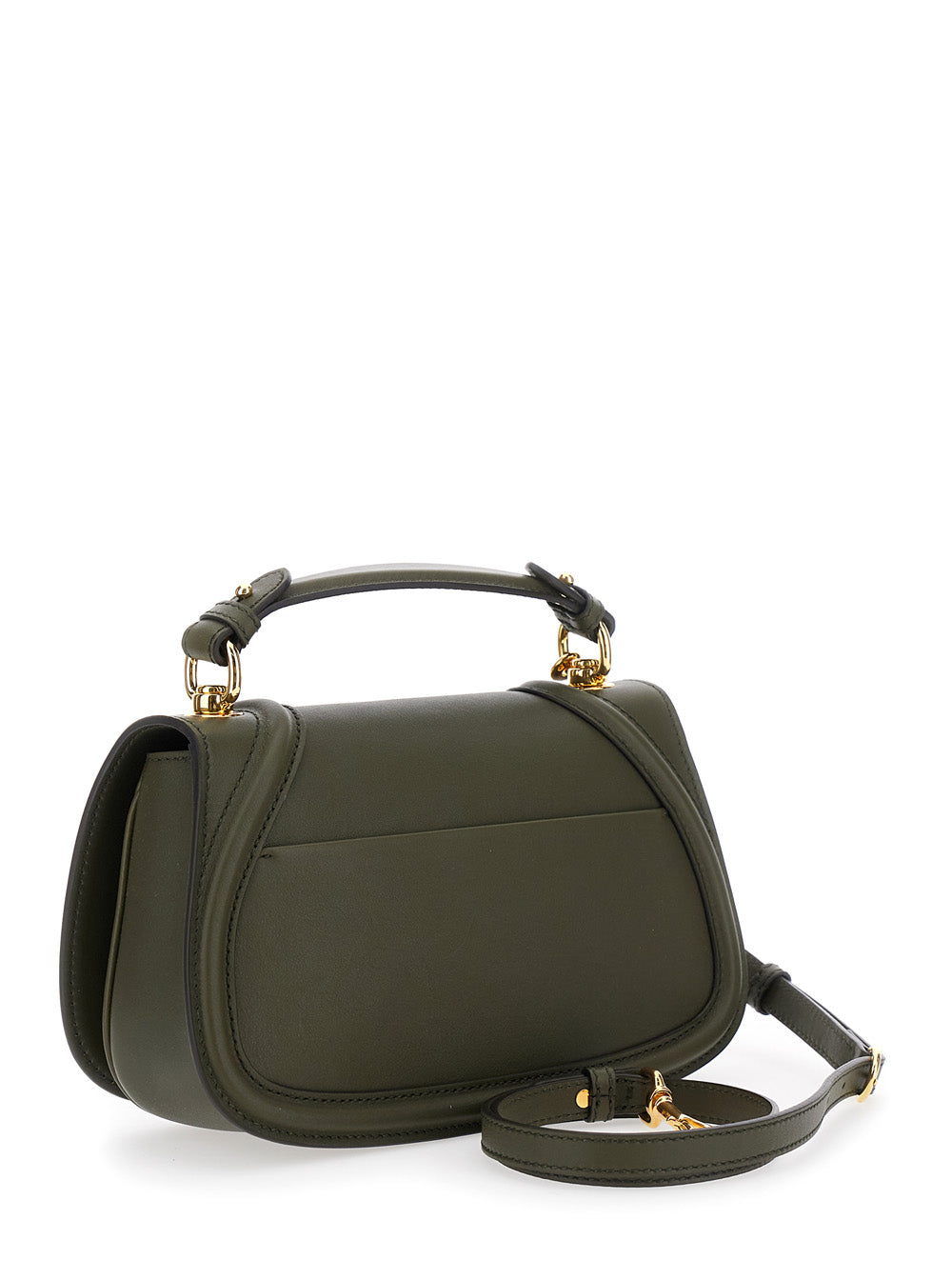 Gucci Women 'Blondie' Green Handbag With Gg Logo Plaque On The Front In Leather Woman GUCCI