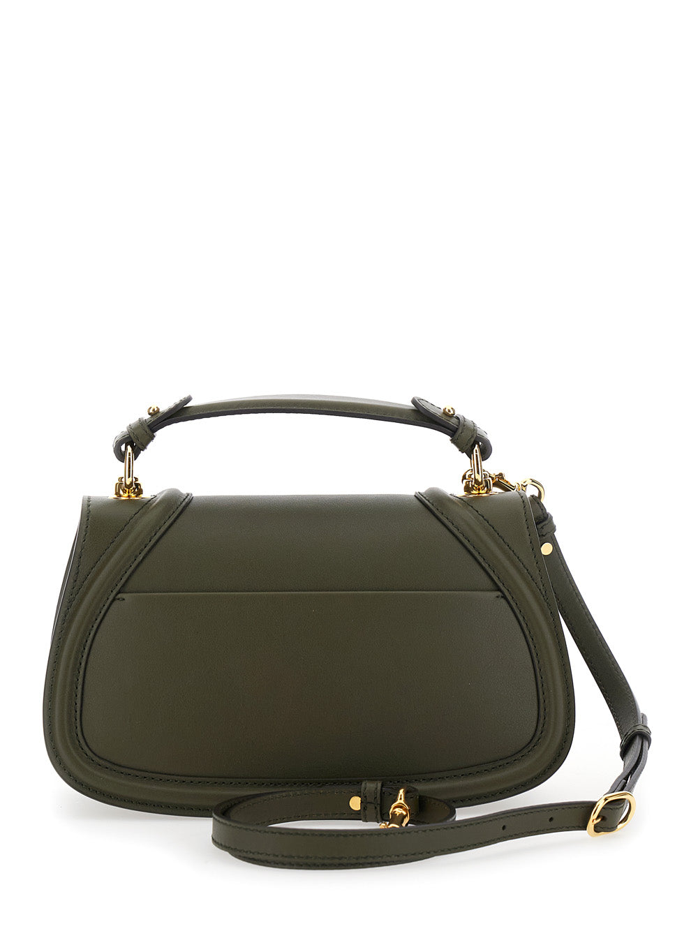 Gucci Women 'Blondie' Green Handbag With Gg Logo Plaque On The Front In Leather Woman GUCCI