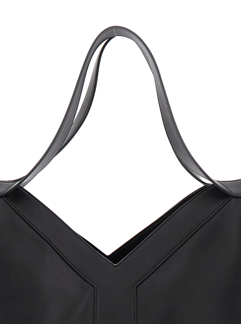 Saint Laurent Men Black Tote Bag With Two Top Handles And Hook Closure In Leather Man SAINT LAURENT