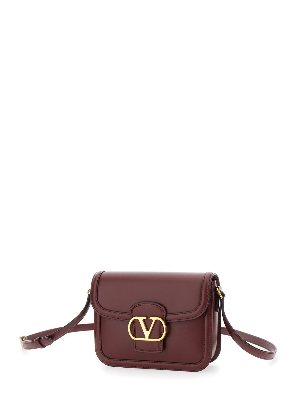 Valentino Garavani Women '9To5' Red Crossbody Bag With Vlogo Detail On The Front And Adjustable Shoulder Strap In Leather Woman VALENTINO GARAVANI
