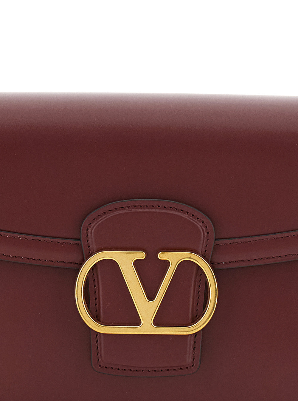 Valentino Garavani Women '9To5' Red Crossbody Bag With Vlogo Detail On The Front And Adjustable Shoulder Strap In Leather Woman VALENTINO GARAVANI