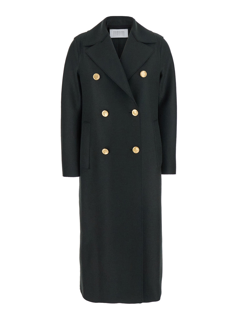 Harris Wharf London Women Green Double-Breasted  Coat With Wide Notched Revers In Wool Woman HARRIS WHARF LONDON