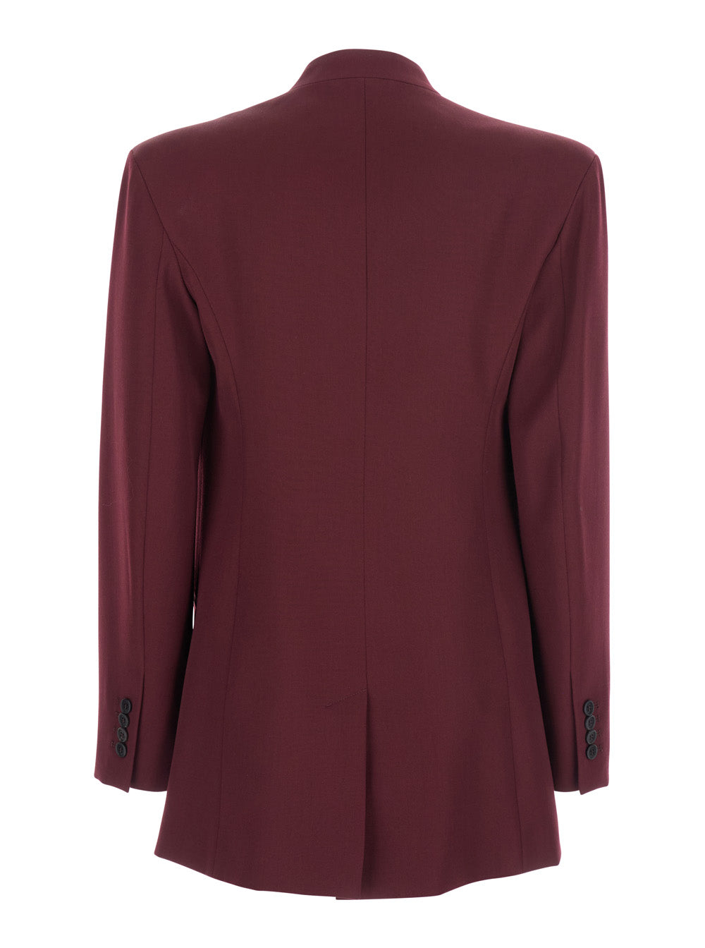 The Attico Women Bordeaux Jacket With Deep Neckline And Straps In Wool Woman THE ATTICO