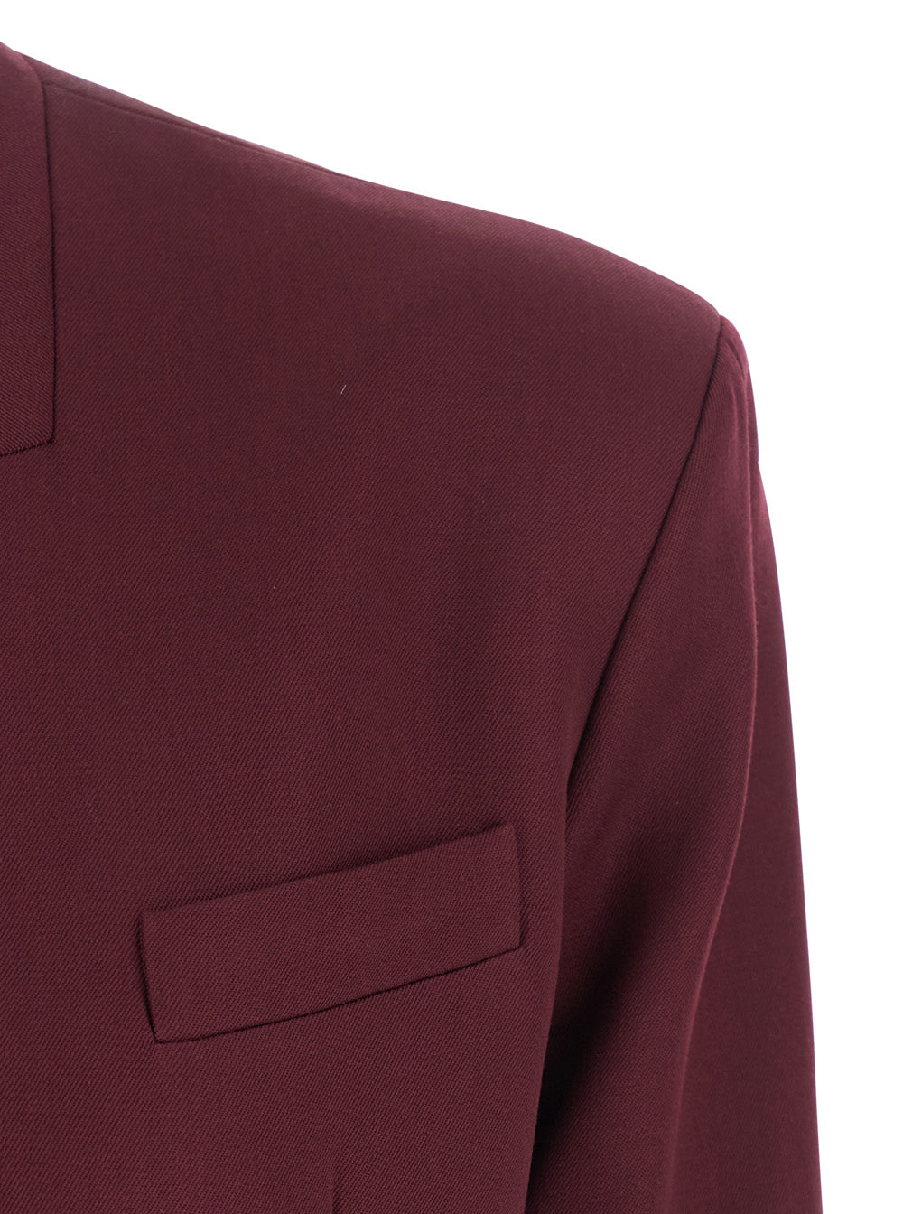 The Attico Women Bordeaux Jacket With Deep Neckline And Straps In Wool Woman THE ATTICO