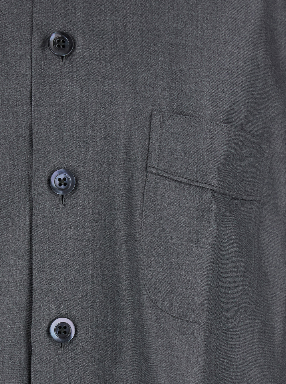 Tom Ford Men Grey Shirt With Chest Pocket In Silk Man TOM FORD