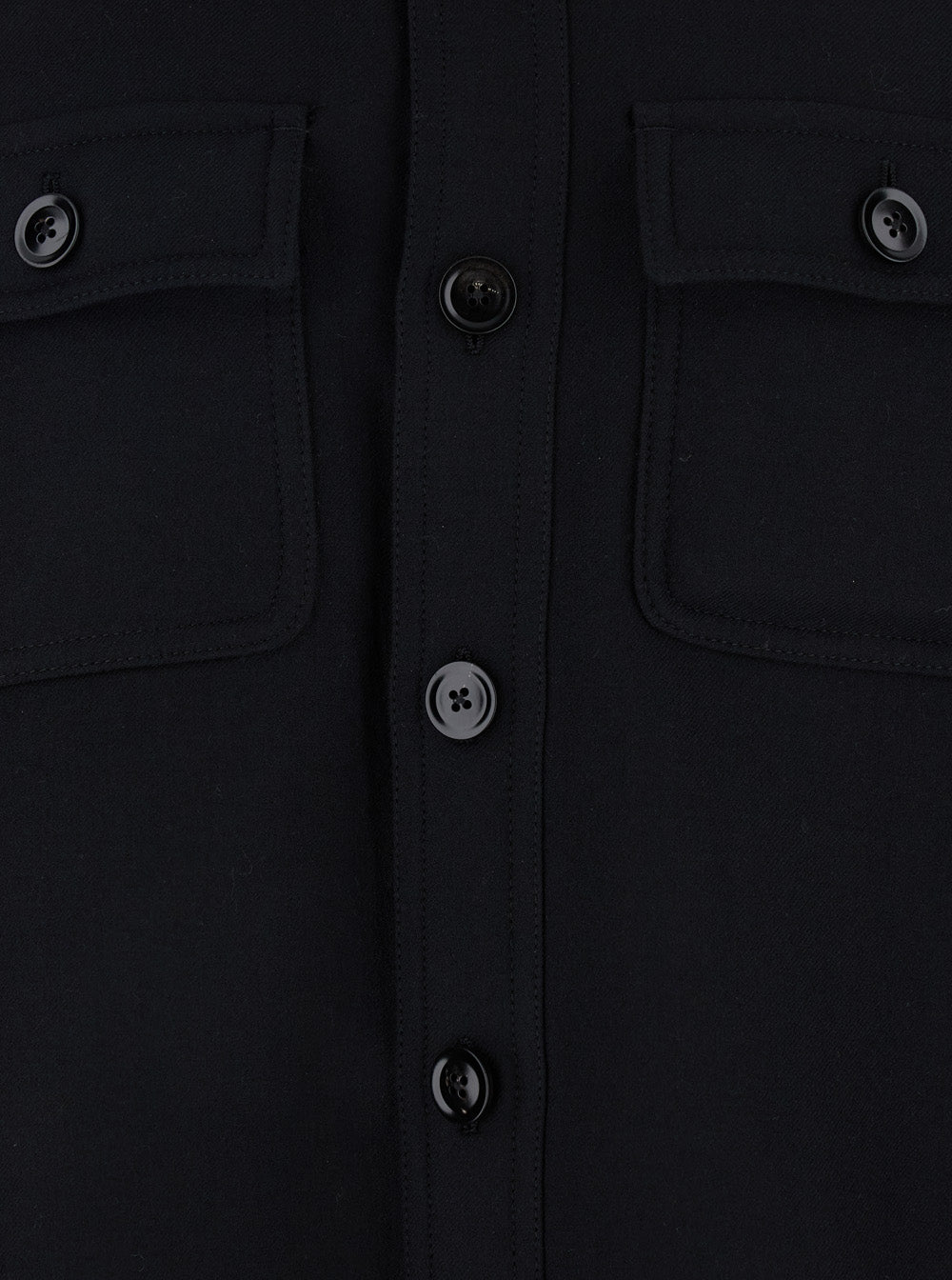 Tom Ford Men Black Jacket With Flap Pockets On The Chest In Wool Man TOM FORD