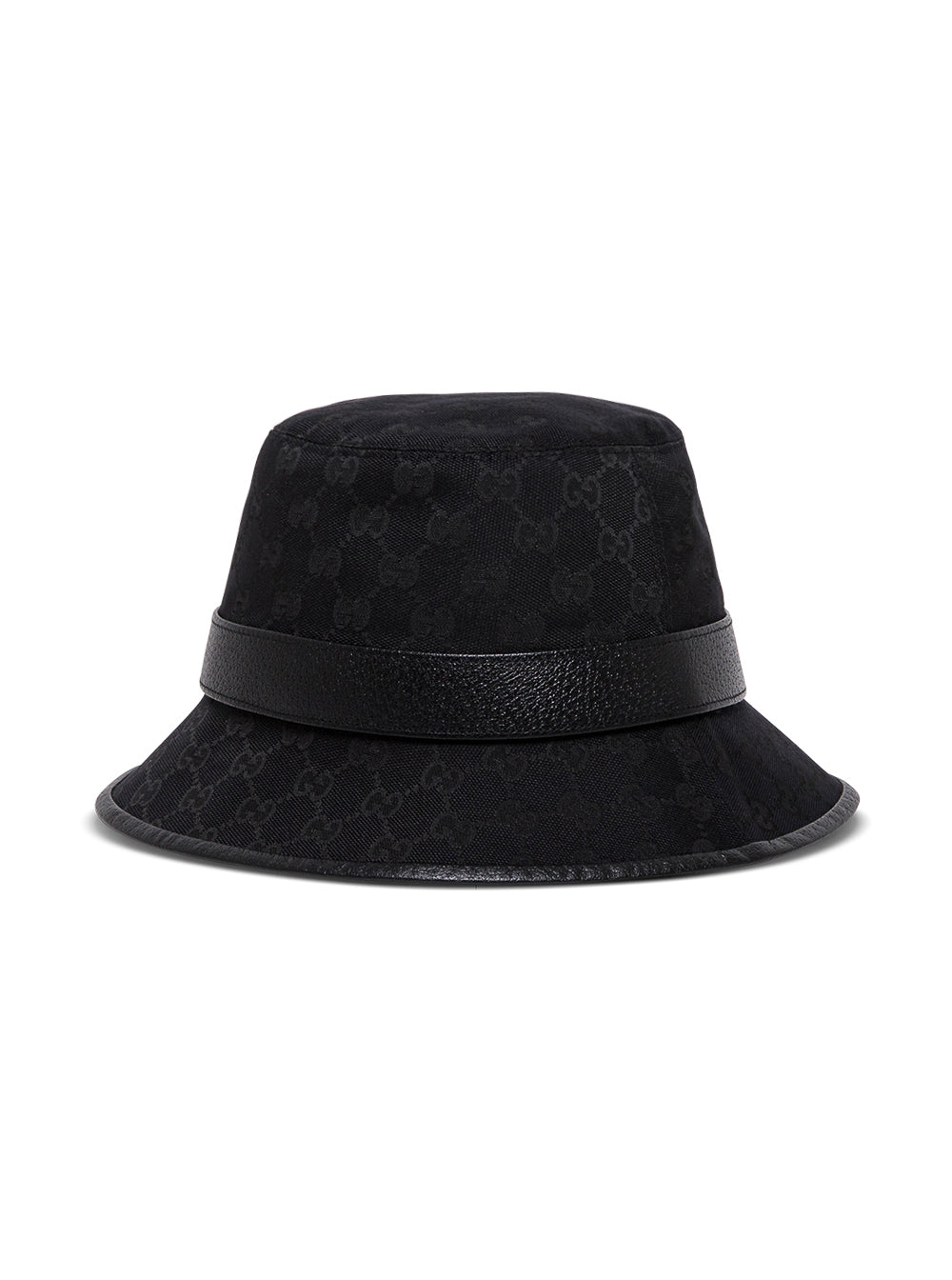 Gucci Men Gucci Man's Gg Fabric Black Cloche Hat GUCCI
