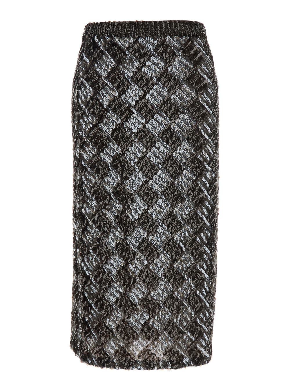 P.A.R.O.S.H. Women Brown Skirt With All-Over Sequins In Fabric Woman P.A.R.O.S.H.