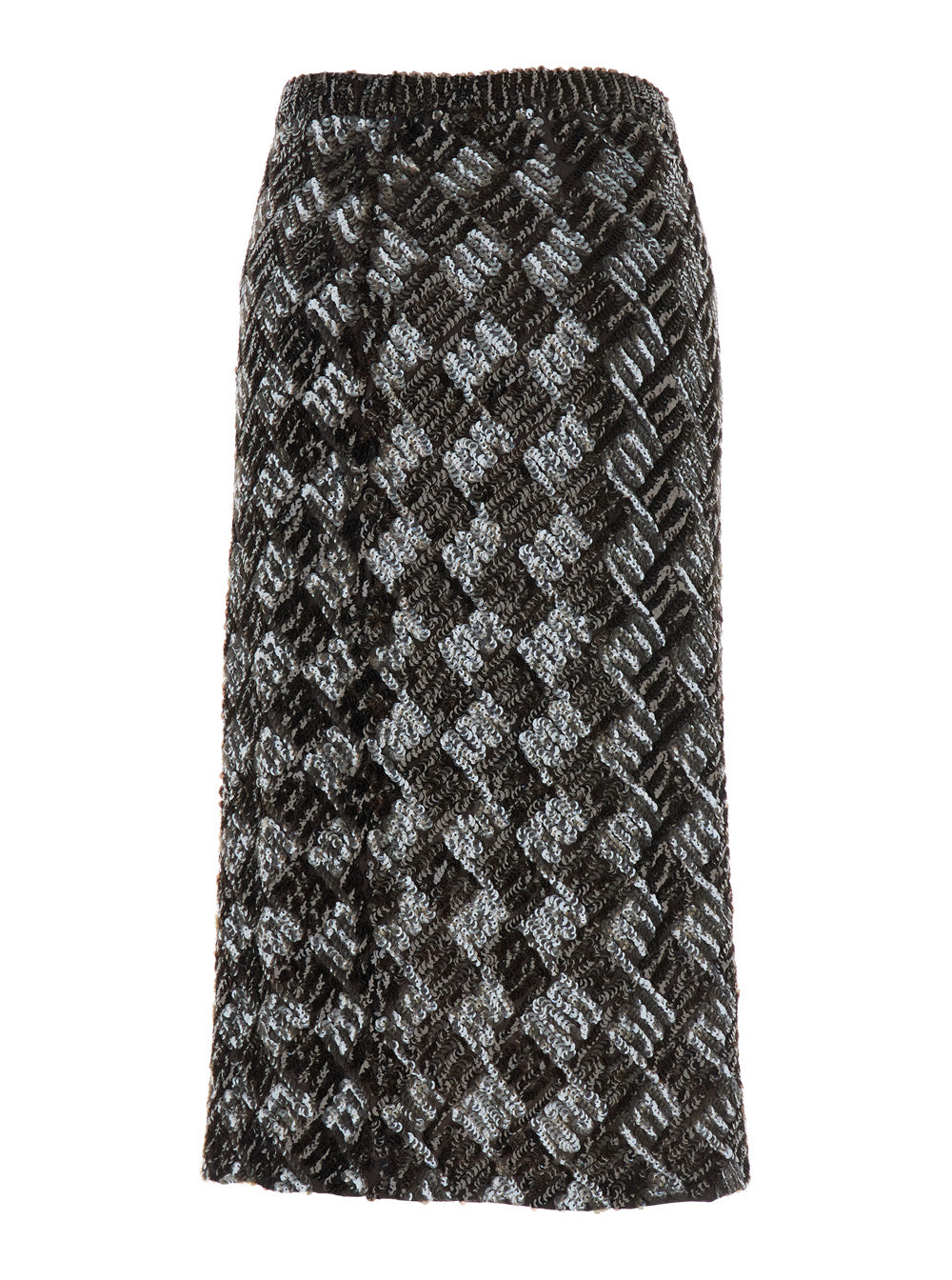 P.A.R.O.S.H. Women Brown Skirt With All-Over Sequins In Fabric Woman P.A.R.O.S.H.