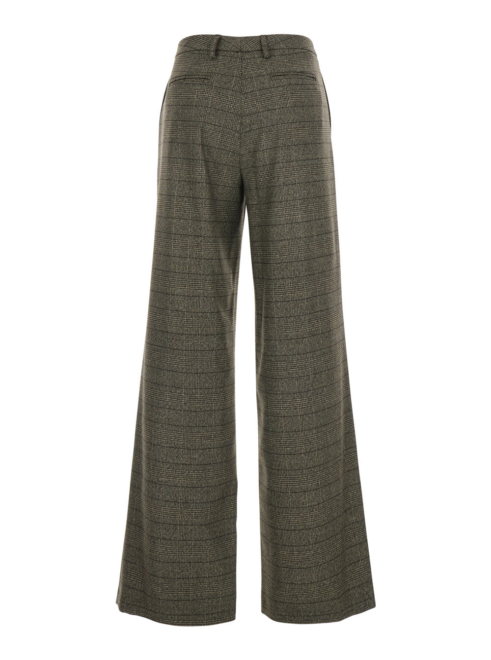 Leplain Women Brown Trousers  With Striped Motif In Wool Woman LEPLAIN
