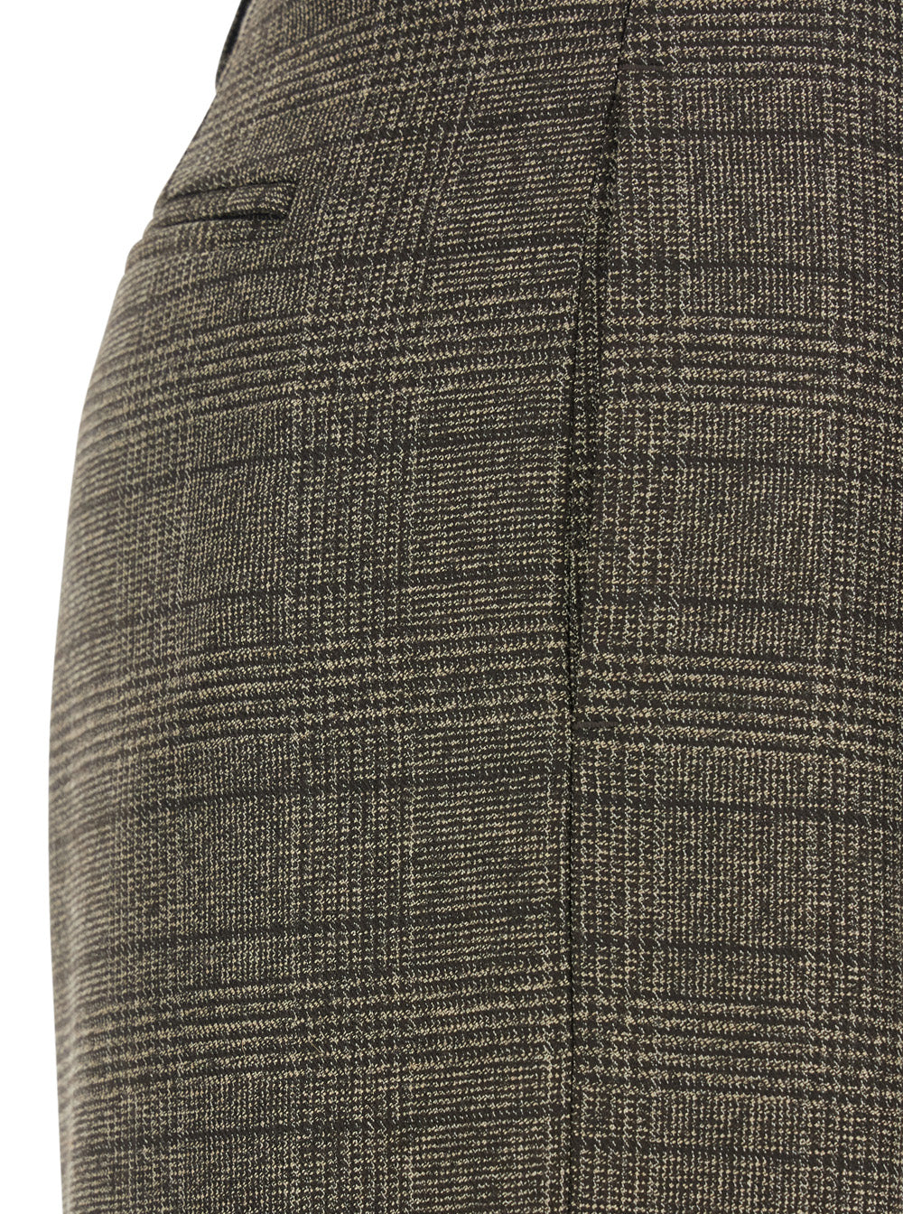 Leplain Women Brown Trousers  With Striped Motif In Wool Woman LEPLAIN