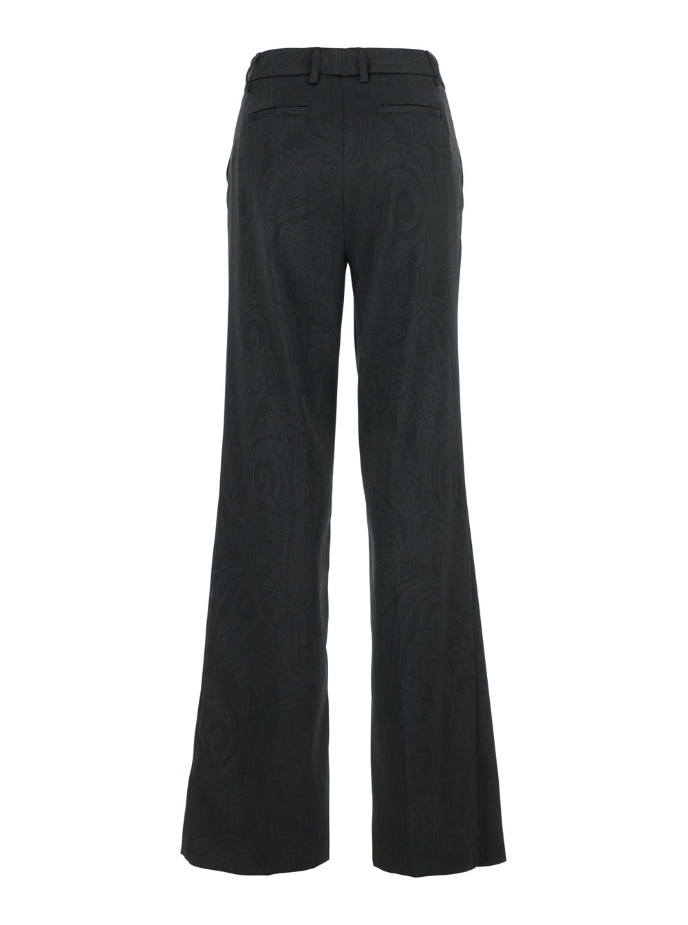 Leplain Women Black Trousers With Damask Effect In Fabric Woman LEPLAIN