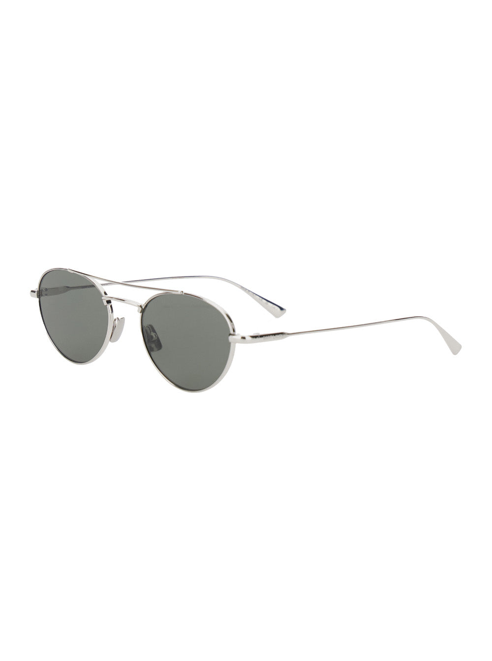 Saint Laurent Women Silver Tone Sunglasses With Engraved Logo In Metal Woman SAINT LAURENT