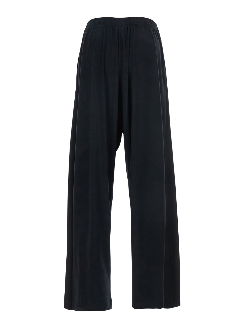 Balenciaga Men Black Pants With Elastic Waist In Wool Man BALENCIAGA