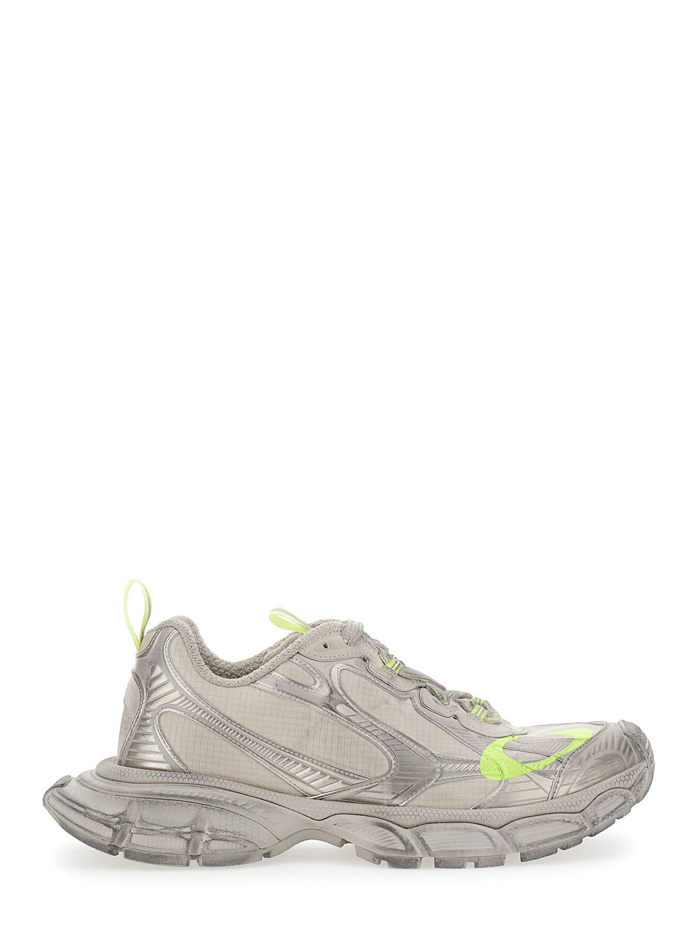 Balenciaga Men '3Xl' Beige Low Top Sneakers With Logo Detail In Tech Fabric Man BALENCIAGA