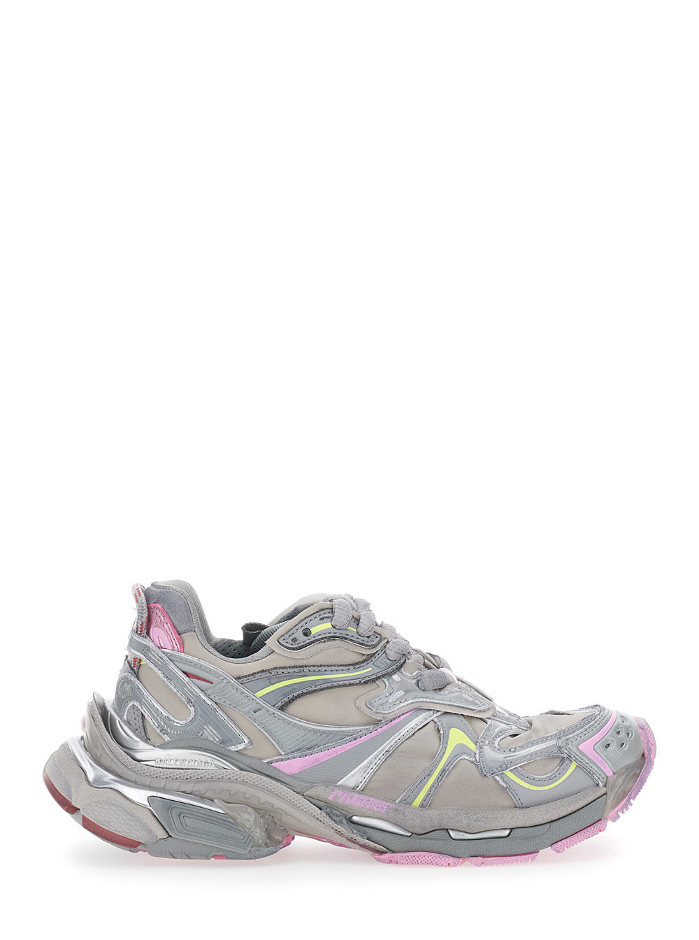 Balenciaga Women 'Runner 2' Beige Sneaker With Embossed Logo In Mesh And Nylon Woman BALENCIAGA
