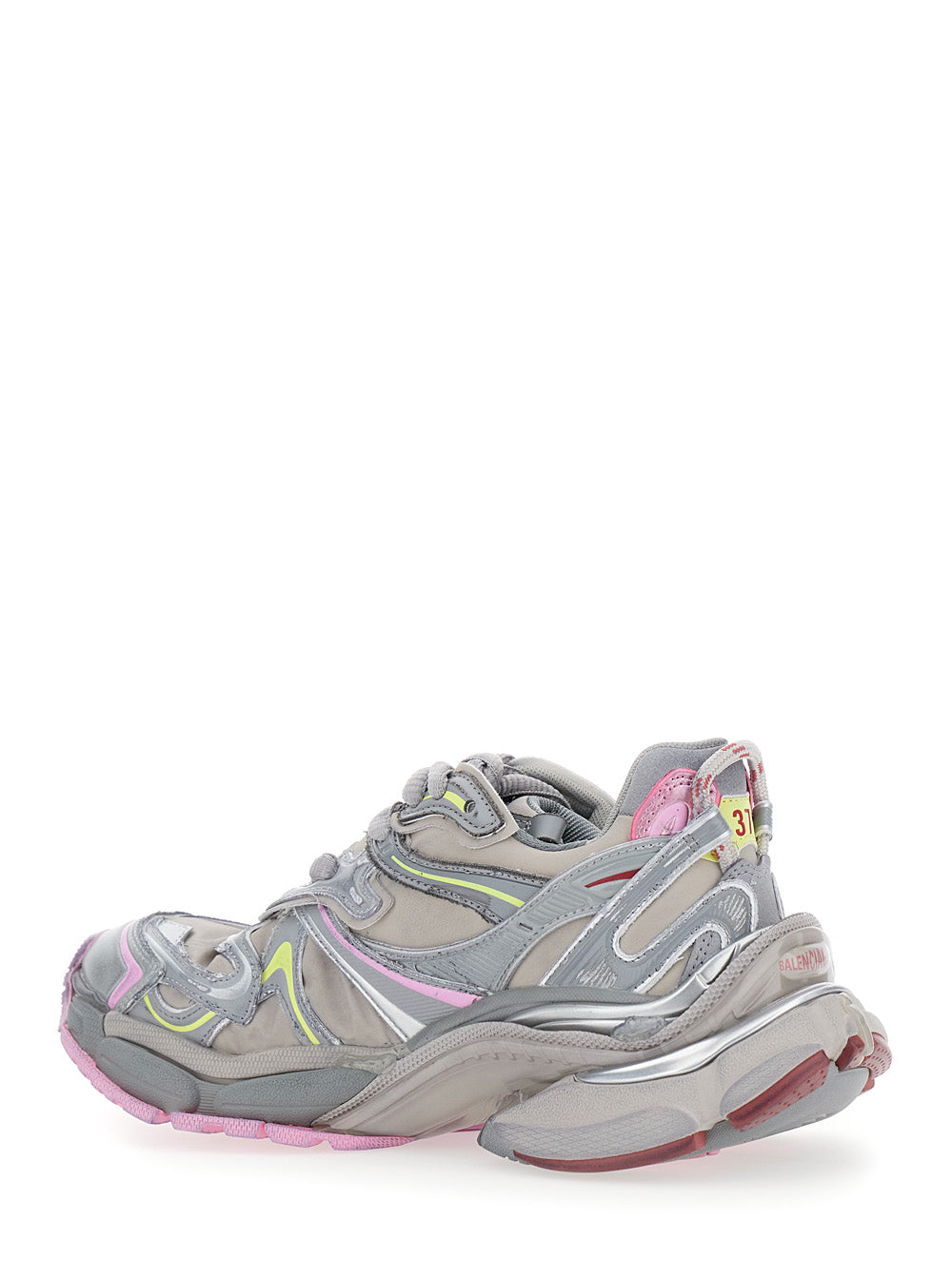 Balenciaga Women 'Runner 2' Beige Sneaker With Embossed Logo In Mesh And Nylon Woman BALENCIAGA