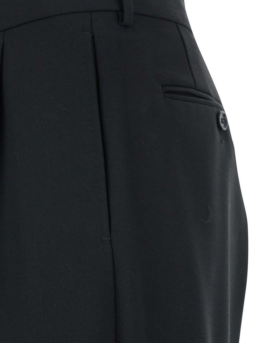 Tom Ford Men Black Pants With High Waist And Pences In Wool Man TOM FORD