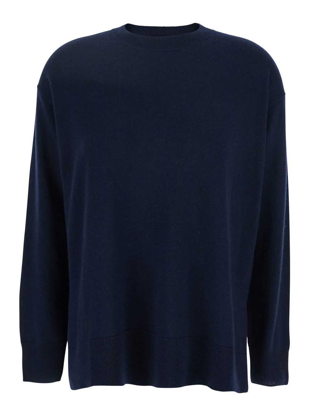 'S Maxmara Women 'Verona' Blue Sweater With Dropped Shoulders In Wool Woman S MAX MARA