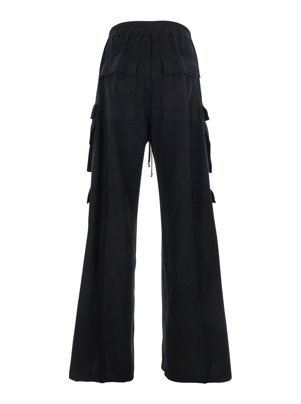 Drkshdw Men 'Cargo Belas' Black Cargo Pants With Drawstring Waist And Cargo Pockets In Cotton Man