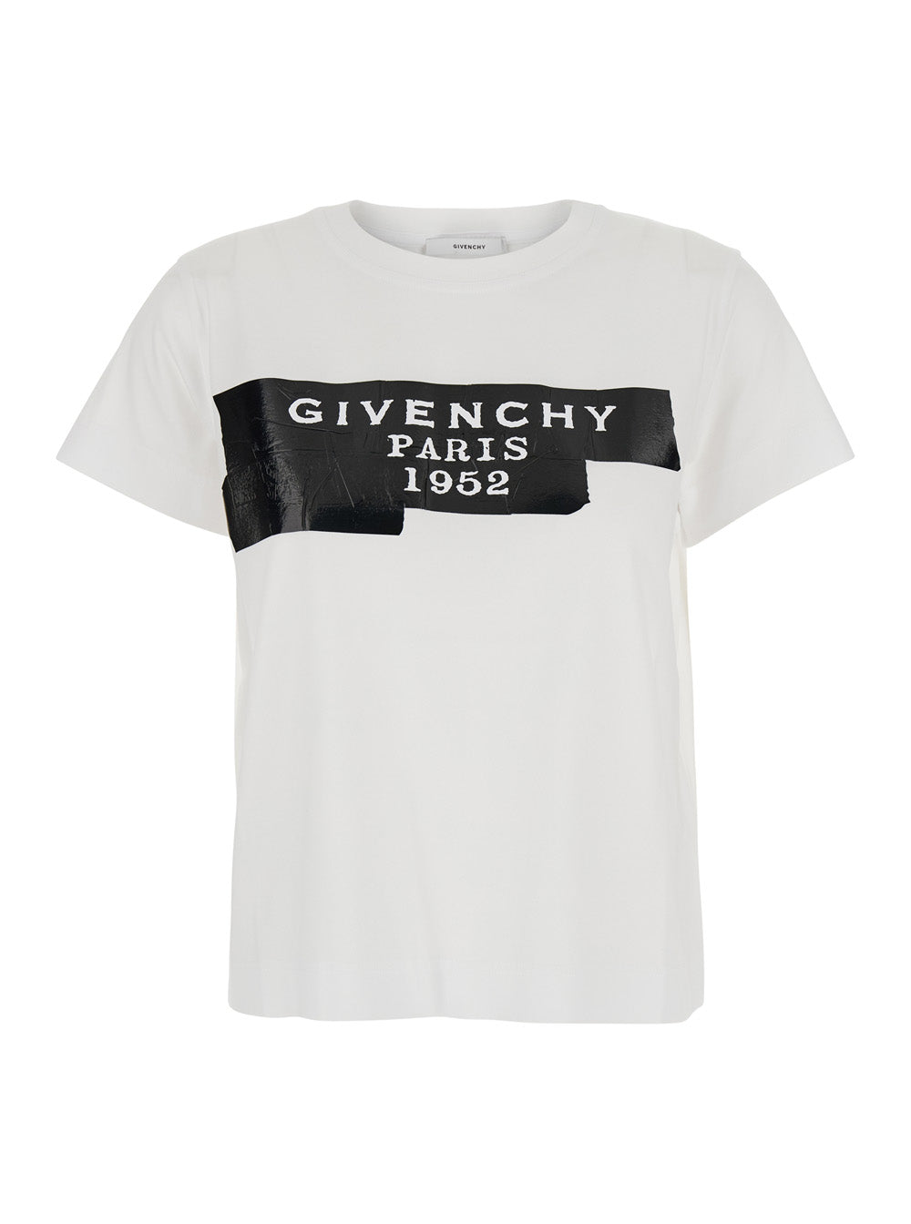 Givenchy Women White T-Shirt With Lettering Logo On The Front In Cotton Woman GIVENCHY