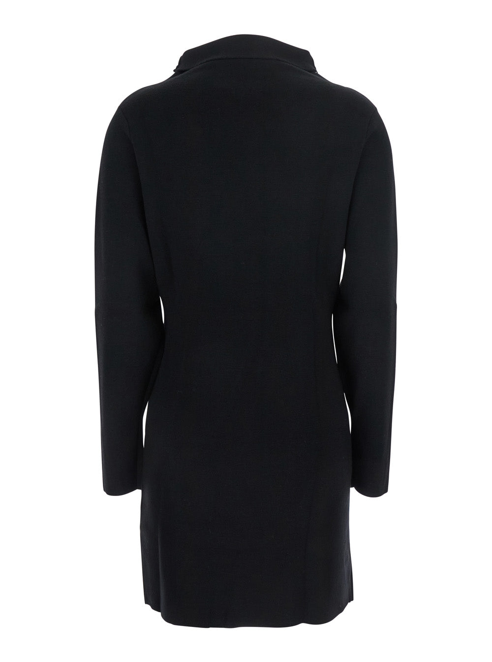 P.A.R.O.S.H. Women Black Turtleneck Midi Dress In Wool And Cashmere Woman P.A.R.O.S.H.