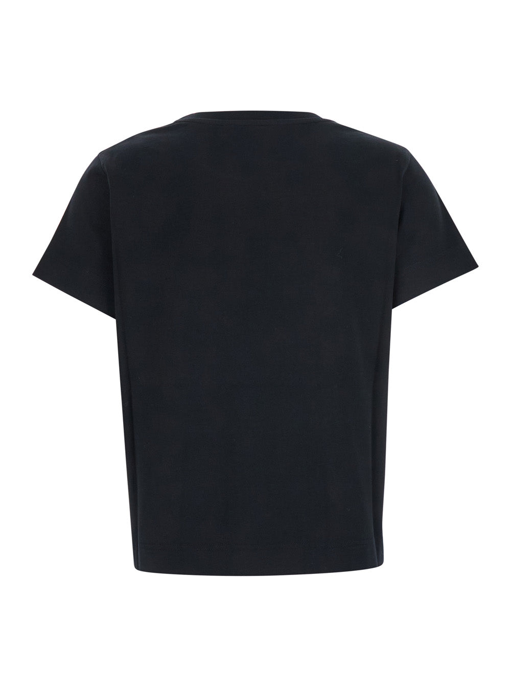 Givenchy Women Black T-Shirt With Lettering Logo On The Front In Cotton Woman GIVENCHY