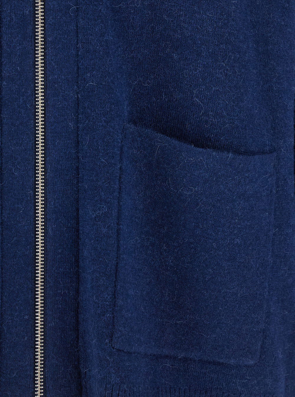 Jw Anderson Men Blue Cardigan With V Neck And And Front Zip Closure In Wool Blend Man J.W. ANDERSON