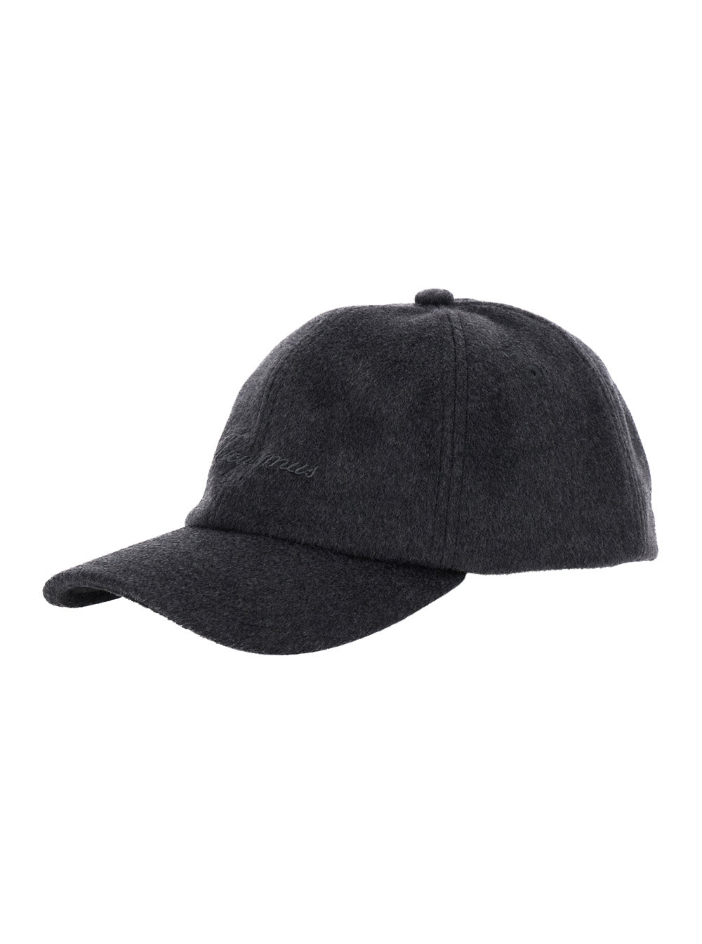 Jacquemus Women 'La Casquette Cachemiro' Grey Baseball Cap With Logo Lettering Embroidery On The Front In Wool Woman JACQUEMUS