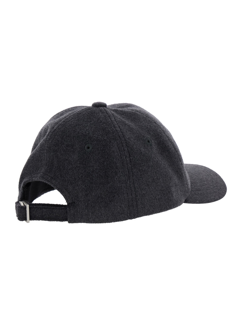 Jacquemus Women 'La Casquette Cachemiro' Grey Baseball Cap With Logo Lettering Embroidery On The Front In Wool Woman JACQUEMUS