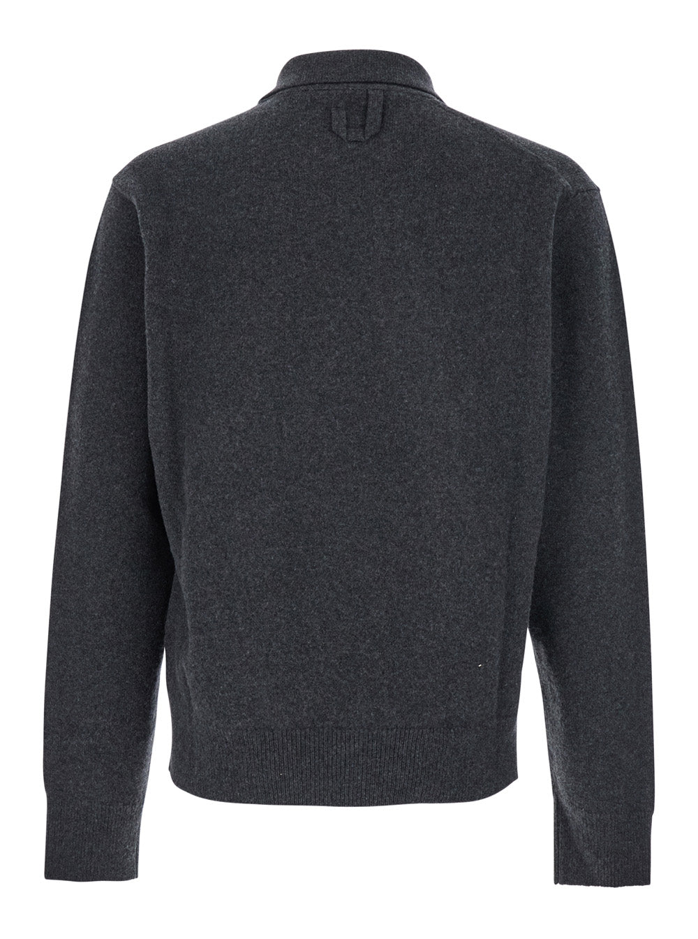 Jacquemus Men Grey Cardigan With Asymmetrical Design In Wool Man JACQUEMUS