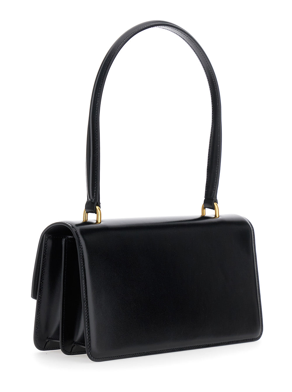Valentino Garavani Women Top Handle | Vain | Vitello Lucido U./A.Gold-A.Brass Logo VALENTINO GARAVANI