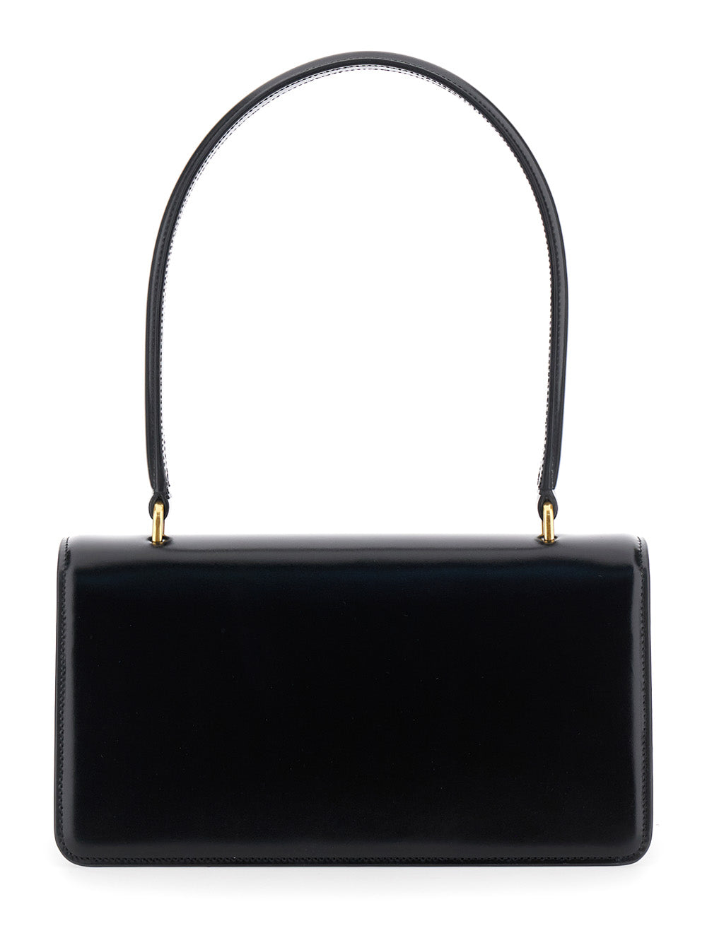 Valentino Garavani Women Top Handle | Vain | Vitello Lucido U./A.Gold-A.Brass Logo VALENTINO GARAVANI