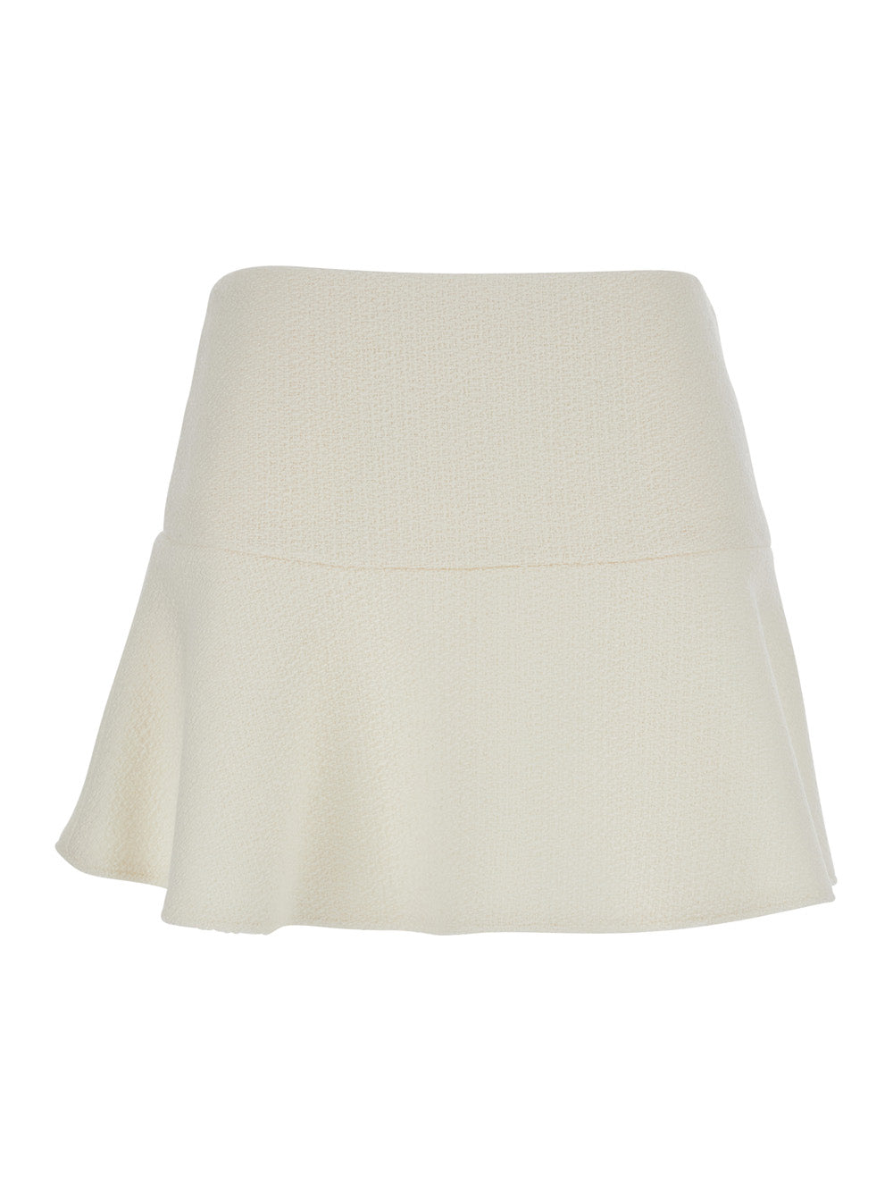 Gucci Women White Skirt With Hidden Side Closure In Wool Boucle Woman GUCCI