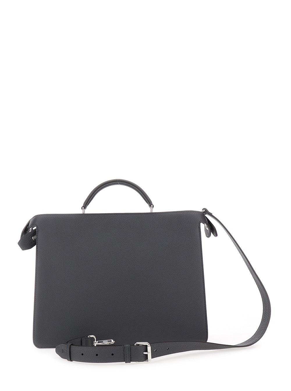 Fendi Men 'Iseeu Medium' Grey Handbag With Removable Internal Pocket In Leather Man FENDI