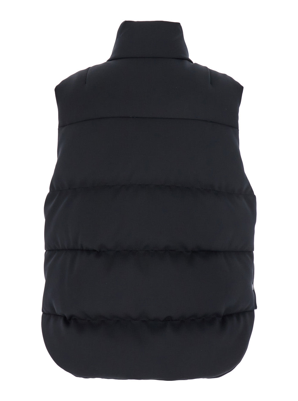Moncler Genius Women 'Otis' Black High-Neck Vest With Logo Patch On The Chest In Tech Fabric Woman MONCLER GENIUS