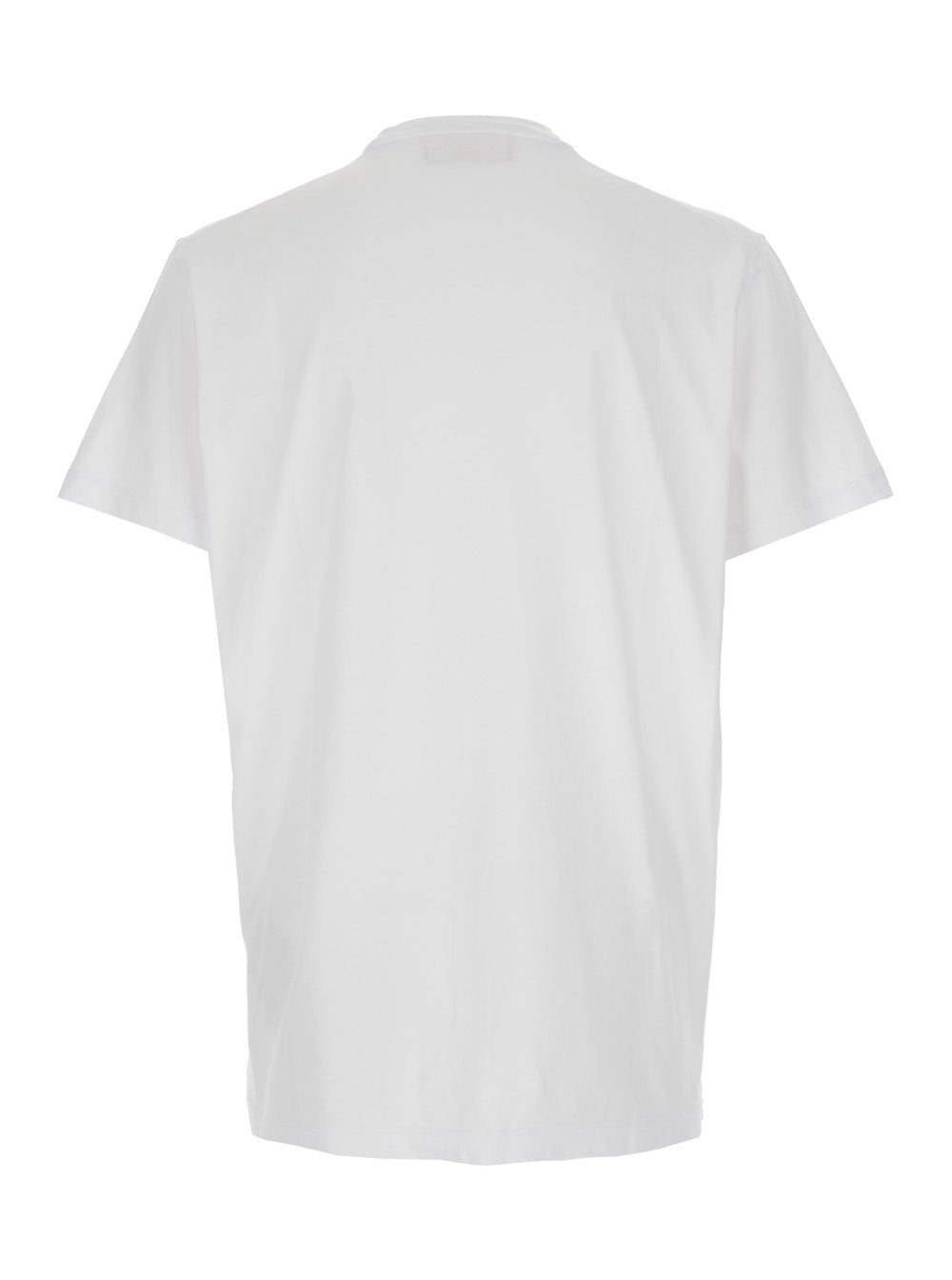 Dsquared2 Men 'Ducati X D2' White T-Shirt With Logo On The Front In Cotton Man DSQUARED2