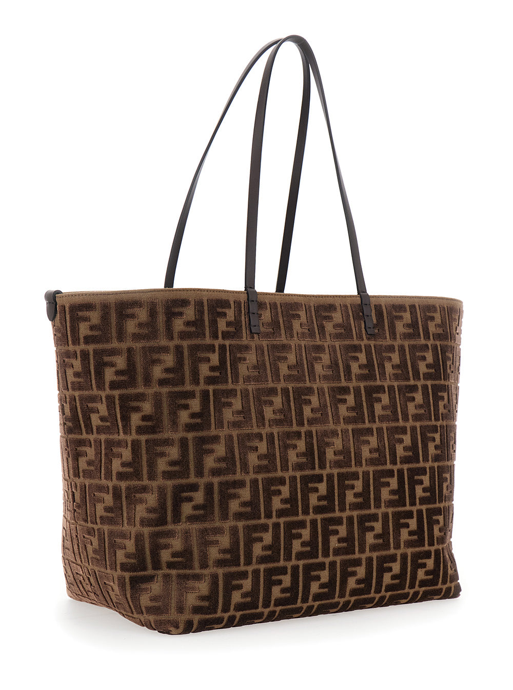 Fendi Women Roll Large Zucca Velvet FENDI